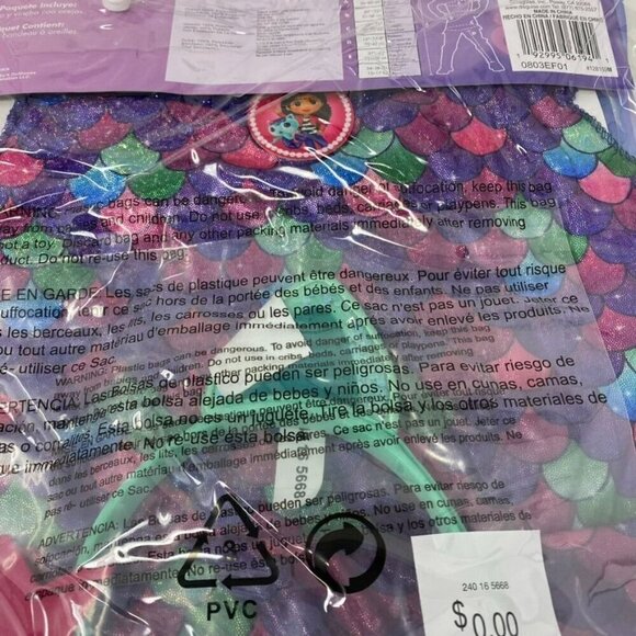 Disguise Mercat Costume Official Gabby's Dollhouse Classic Headpiece Costume Kid - Picture 9 of 12